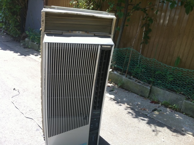 窓枠エアコン｜ウインドーファン回収処分可