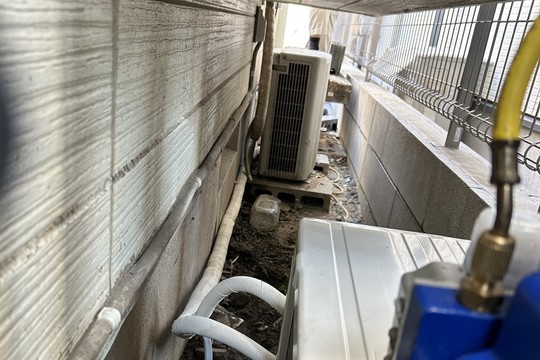 他のエアコンもある中でエアコン設置